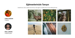 Seyahat Eğitmenlerinizle Tanışın - HTML Web Şablonu