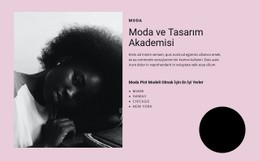Moda Ve Sanat Akademisi - Güzel Web Sitesi Modeli