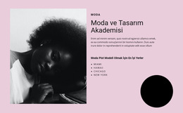 Moda Ve Sanat Akademisi Için Css Şablonu