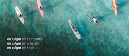 Vahşi Dinlenme Ve Sörf Seyahati - WordPress Teması Ilhamı