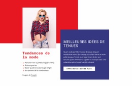 Meilleure Mode Fille - Téléchargement Gratuit D'Un Modèle D'Une Page