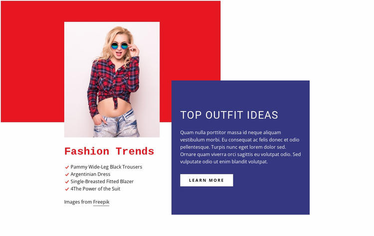Best girl fashion Html Website Builder