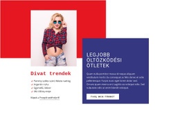 A Legjobb Lány Divat - Reszponzív Weboldal Tervezés