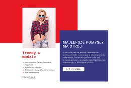 Najlepsza Moda Dziewczęca Szablon Pojedynczej Strony