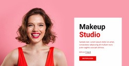 Make-Up Und Schönheit - Kostenlose Website-Vorlage