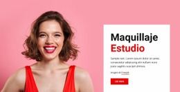Maquillaje Y Belleza - Plantilla De Una Página
