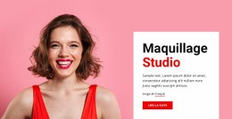 Outil De Maquette De Site Web Pour Maquillage Et Beauté