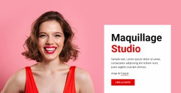 Maquillage Et Beauté - Modèle D'Une Page