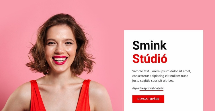 Smink és szépség HTML Sablon