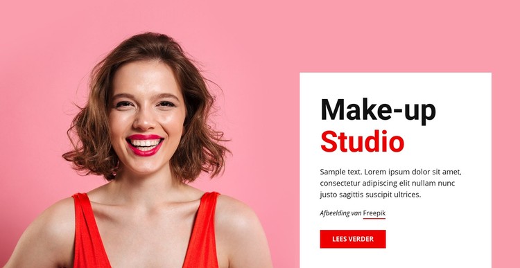 Make-up en schoonheid CSS-sjabloon