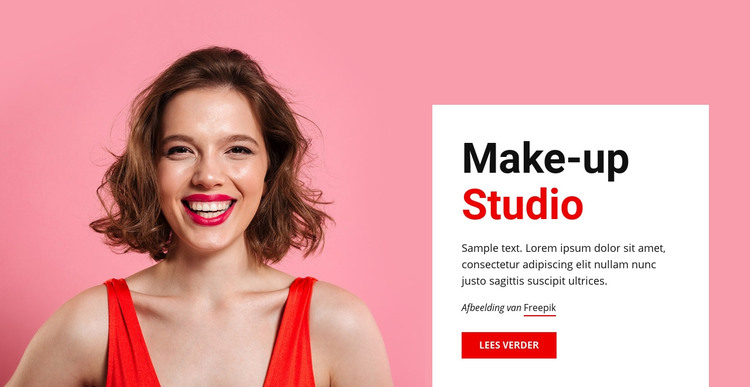 Make-up en schoonheid HTML-sjabloon
