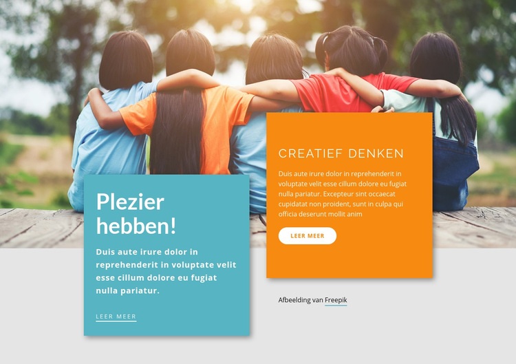 Leeractiviteiten voor kinderen HTML5-sjabloon