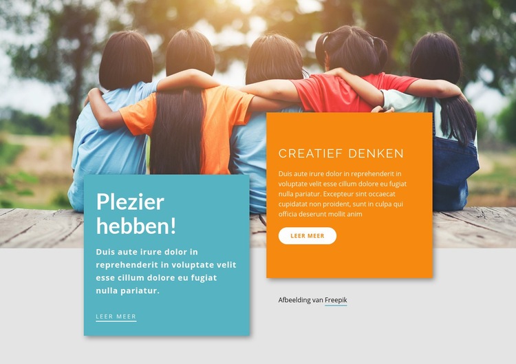 Leeractiviteiten voor kinderen Sjabloon voor één pagina