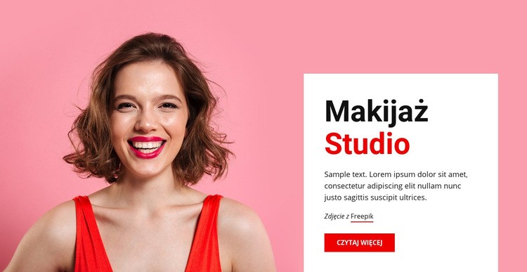 Makijaż i uroda Kreator witryn internetowych HTML