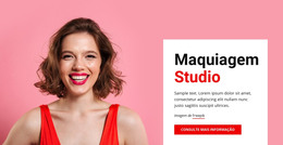 Página Da Web Para Maquiagem E Beleza