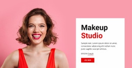 Premiumwebbplatsdesign För Makeup Och Skönhet