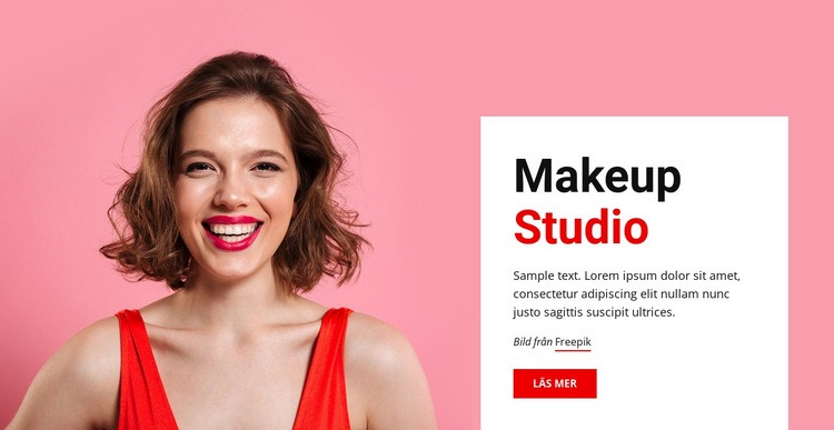 Makeup och skönhet HTML-mall