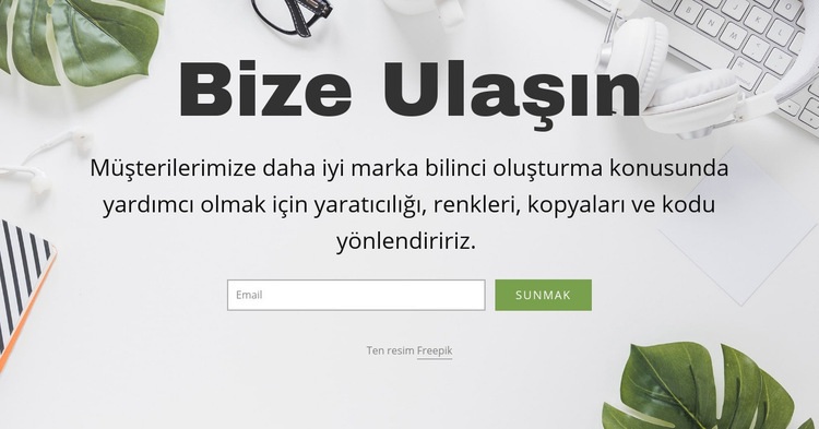 E-posta danışmanlık çözümleri Html Web Sitesi Oluşturucu