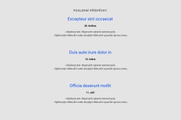 Responzivní Webová Šablona Pro Seznam Opakovač S Rozvrhem