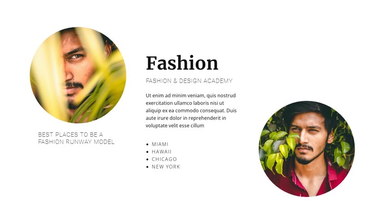 Fashion agency CSS Template