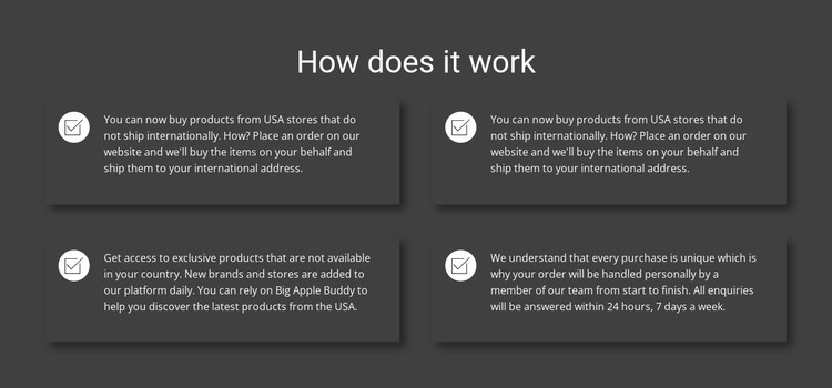 How our work works CSS Template