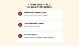 Listen-Repeater Mit Diensten Flexbox-Vorlage
