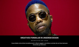 Kreatives Design Im Studio – Vorlage Für Website-Builder