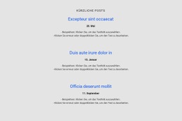 Fantastisches Website-Design Für Listen-Repeater Mit Zeitplan