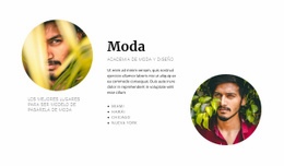 Agencia De Moda - Plantilla Personalizada De Una Página