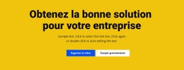 Titre, Texte Et Bouton - Conception De Sites Web Professionnels