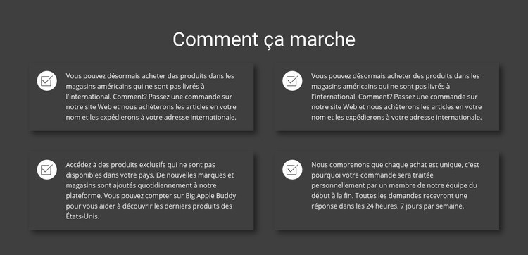 Comment fonctionne notre travail Maquette de site Web