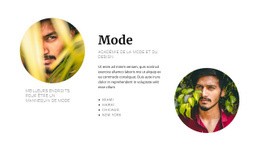 Agence De Mode - Modèle Personnalisé D'Une Page