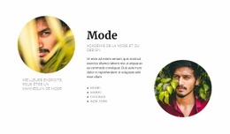 Page De Destination Exclusive Pour Agence De Mode