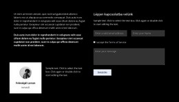 HTML Landing For További Információért Lépjen Kapcsolatba
