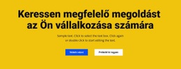 Címsor, Szöveg És Gomb - HTML-Sablon Letöltése