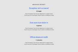 Fantastico Design Del Sito Web Per Elenco Ripetitore Con Orario