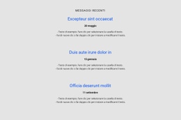 Modello Web Reattivo Per Elenco Ripetitore Con Orario