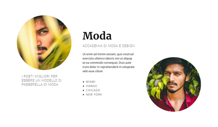 Agenzia di moda Modello HTML