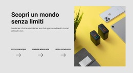 Modello HTML5 Premium Per Mondo Senza Limiti