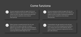 Come Funziona Il Nostro Lavoro - Bellissimo Modello HTML5