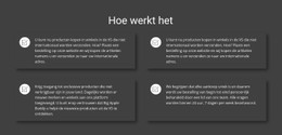 HTML5 Responsief Voor Hoe Ons Werk Werkt