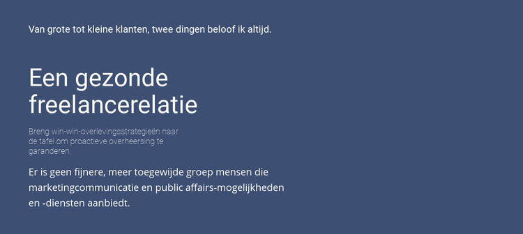 Koppen en tekst HTML-sjabloon