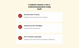 Lijst Repeater Met Services - Responsieve Websitesjablonen