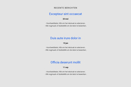 Lijst Repeater Met Tijdschema - Sjabloon Voor Zakelijke Premiumwebsites