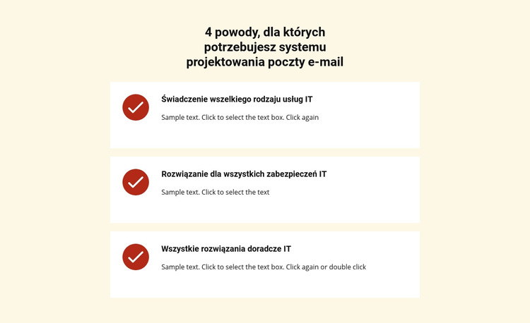 Lista przemienników z usługami Motyw WordPress