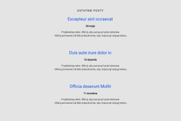 Responsywny Szablon Internetowy Dla Lista Przemienników Z Harmonogramem