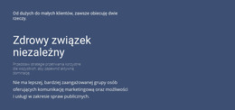 Projekt Strony HTML Dla Nagłówki I Tekst