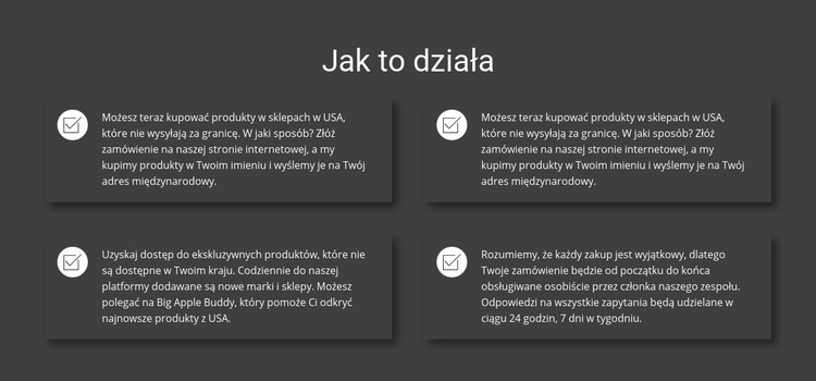 Jak działa nasza praca Szablon HTML5