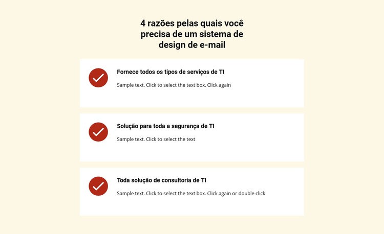 Listar repetidor com serviços Design do site