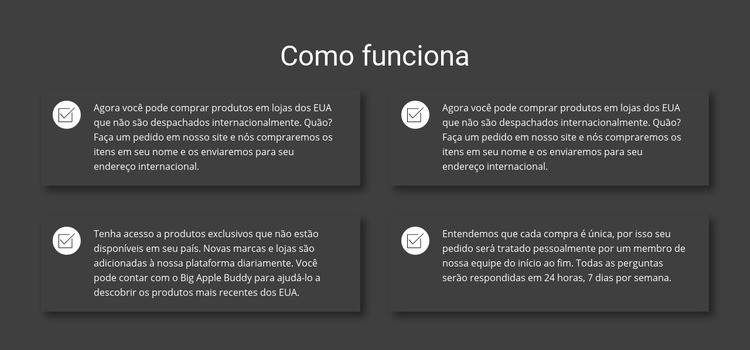 Como funciona o nosso trabalho Modelo HTML5